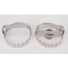 Linzerkiszúró, alsó-felső, 8 cm, rozsdamentes