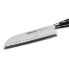 Arcos Riviera kovácsolt japán kés, fekete szegecselt nyél, 18 cm rovátkolt penge