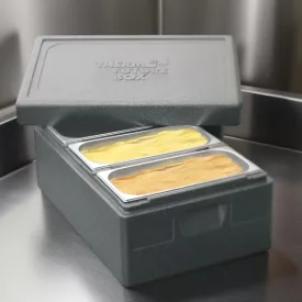 Fagylaltszállító thermodoboz 3 db tégelyhez