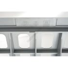 Aluplast állvány 4 polccal, 160 cm magas, 40 cm mély, kivehető polc