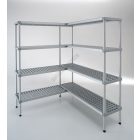 Aluplast állvány 4 polccal, 160x150x40 cm