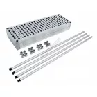 Aluplast állvány 4 polccal, 180 cm magas, 40 cm mély