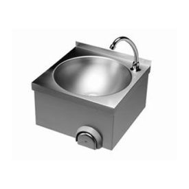   Fali kézmosó, térdkapcsolóval, csaptelep nélkül, takaróborítással, 400×400 mm