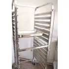 Tálcatartó regálkocsi, mobil állvány 18 db GN 2/1 (53×65 cm) tálcához, rozsdamentes