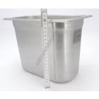 GN edény, 1/4 200 mm, 5,5 l, rozsdamentes