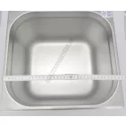 GN edény, 2/3 200 mm, 18 l, rozsdamentes