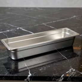 GN edény, 2/4 100 mm, 6,5 l, rozsdamentes