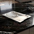 GN 1/1 fedő fül- és kanálkivágással, rozsdamentes