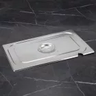 GN 1/1 fedő kanálkivágással, rozsdamentes