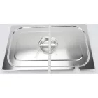 GN 1/1 fedő kanálkivágással, rozsdamentes