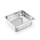 GN edény, 2/3 65 mm, perforált, rozsdamentes