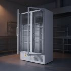 Két üvegajtós hűtővitrin több színben bruttó, 850 literes