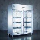 Rozsdamentes hűtővitrin 2 ajtóval, 1300 liter, KH-GN1410TNG