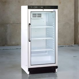 Üvegajtós hűtővitrin 190 literes