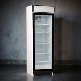 Üvegajtós hűtővitrin 345 liter