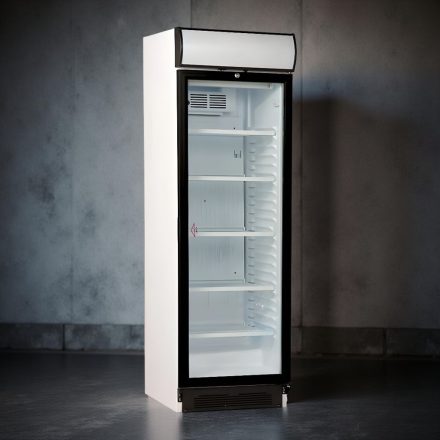 Üvegajtós hűtővitrin 345 liter