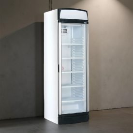 Üvegajtós felépítményes hűtővitrin 345 literes