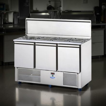 Salátahűtő 3 ajtóval GN 1/1 1380×700×880 mm SL03EKO