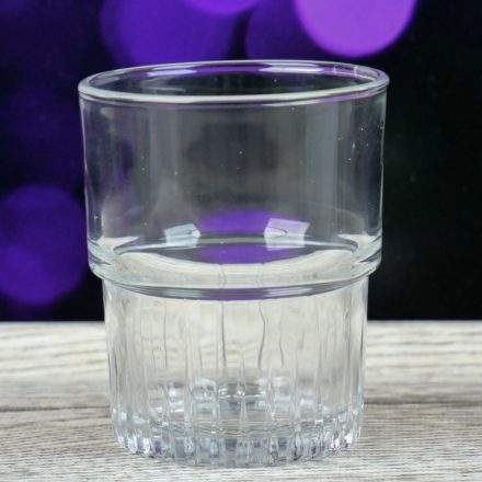 Empilable vizes pohár, 200 ml, sorolható, szilánkmentes törés