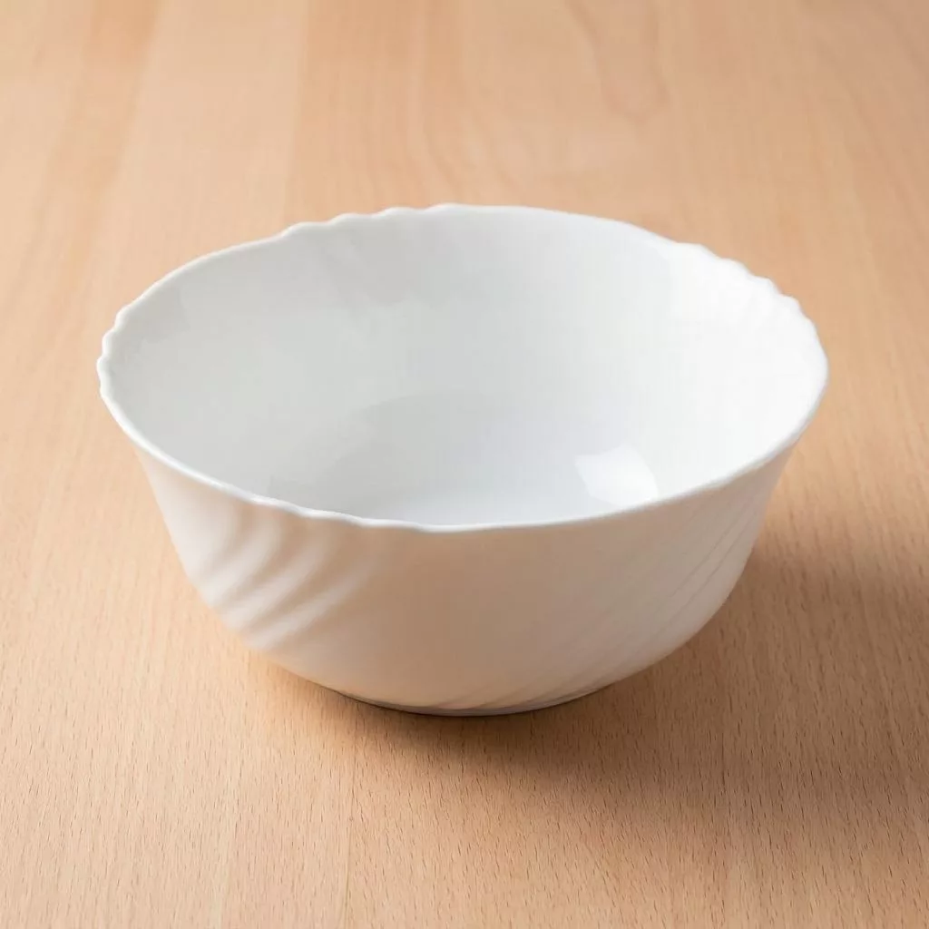 Ebro salátás és tálaló tál, 23 cm, 2 l, opál üveg