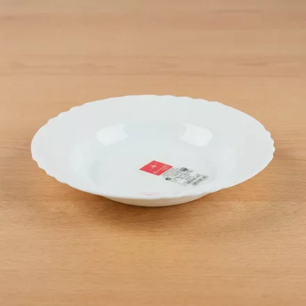 Ebro mélytányér, 23 cm, opál üveg