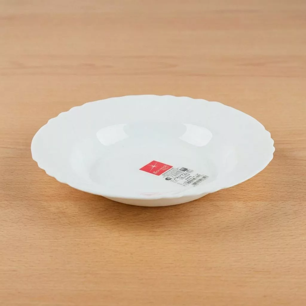 Ebro mélytányér, 23 cm, opál üveg