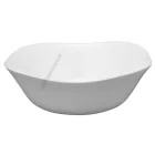 Parma fehér salátástál, 24x24 cm, 2 liter, opál üveg