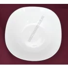 Parma fehér salátástál, 24x24 cm, 2 liter, opál üveg