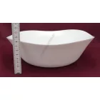 Parma fehér salátástál, 24x24 cm, 2 liter, opál üveg