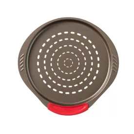   Pizzaforma, pizzasütő, 32 cm, perforált, tapadásmentes fém, Pyrex