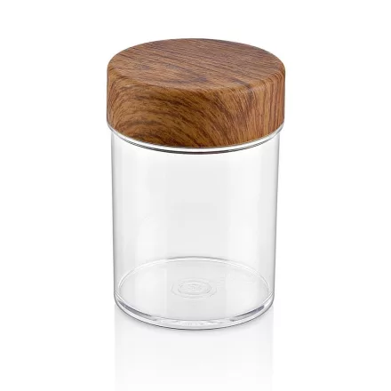 Fűszertartó műanyag tetővel, 0,5 liter, kerek, 8,5x11,5 cm