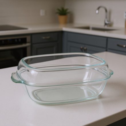 Simax hőálló jénai kenyérsütő (kacsasütő) tál fedővel, 8 liter