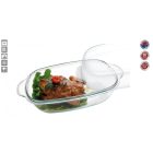 Simax hőálló jénai kenyérsütő (kacsasütő) tál fedővel, 8 liter