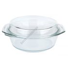 Simax Hőálló jénai tál fedővel kerek 2,5+1,2 liter