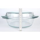 Simax Hőálló jénai tál fedővel kerek 2,0+0,9 liter