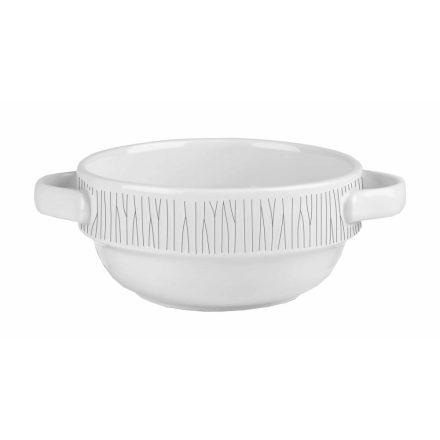 Bamboo leveses csésze, 360 ml, kétfülű, porcelán