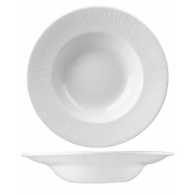   Bamboo mélytányér, 28 cm, 468 ml, széles perem, porcelán, Churchill