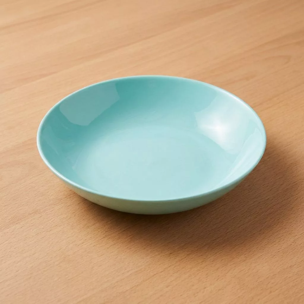 Diwali Light Turquoise mélytányér, 20 cm, türkiz, üveg