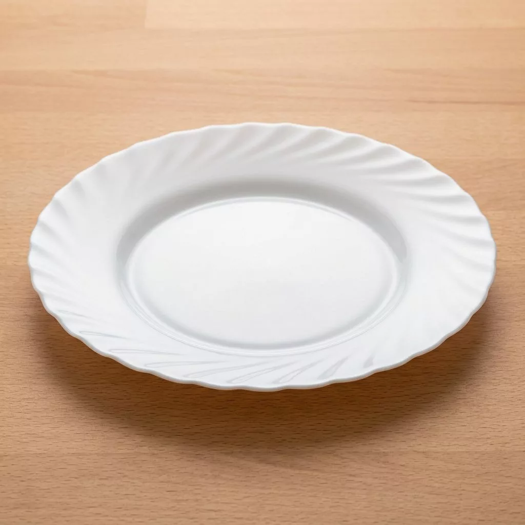 Trianon lapostányér 24,5 cm, opálüveg
