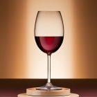 Charlie vörösboros pohár, 450 ml, kristályüveg