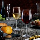 Charlie vörösboros pohár, 450 ml, kristályüveg