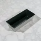 Püspökkenyér-tortaforma, téglalap, 26×11×7 cm, Delícia
