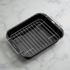 Sütőtepsi ráccsal, mély, 38×28×6 cm, tapadásmentes, Saphir