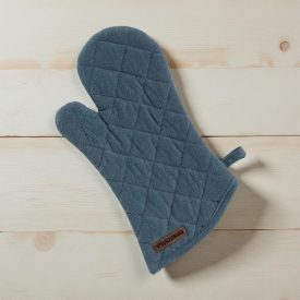 Sütőkesztyű, sötétkék, 31×17 cm