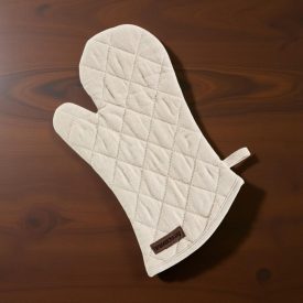 Sütőkesztyű, bézs, 31×17 cm