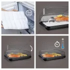 Hűtőtálcás tárolódoboz, 40×32×15 cm