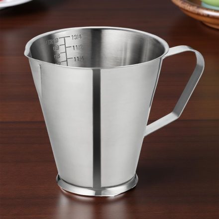 Mérőkancsó, mértékjeles, 1 liter, rozsdamentes