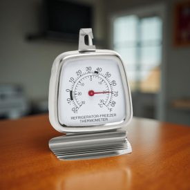 Hűtőhőmérő, -30 - +30 °C-ig, rozsdamentes