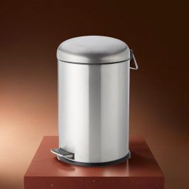   Pedálos szemetes kivehető műanyag vödörrel, 20 l, rozsdamentes