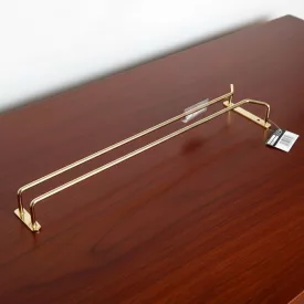 Pohártartó sín, 41,5 cm, sárgaréz